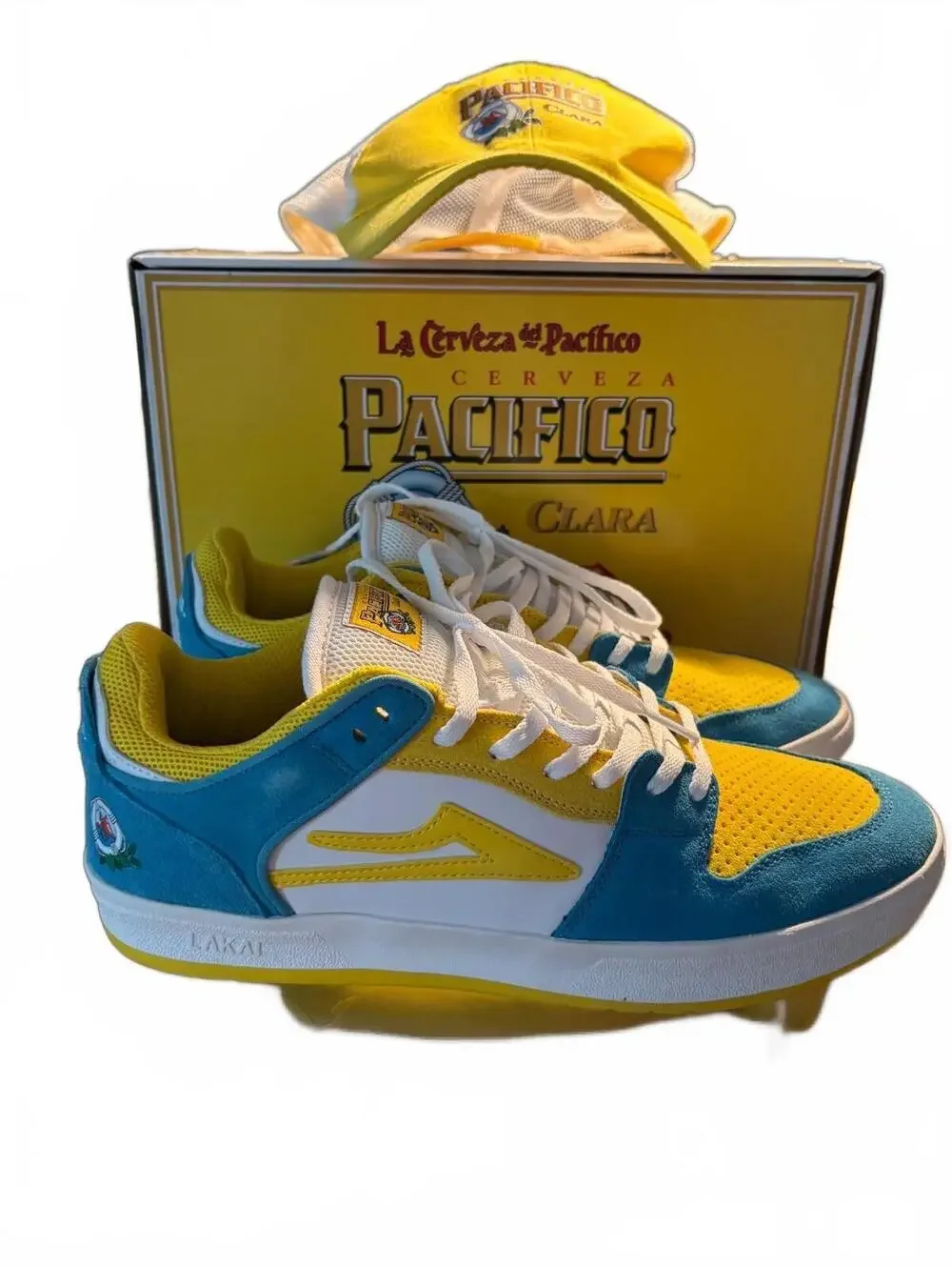 akai x Pacifico Telford Low Sz 9 Shoes Hat Rare Collab Set